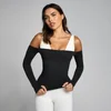 MP Dámske Tempo Off The Shoulder LS Top - Čierna