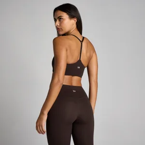 MP dámska športová podprsenka tempo strappy racerback - Kakaová - Size S