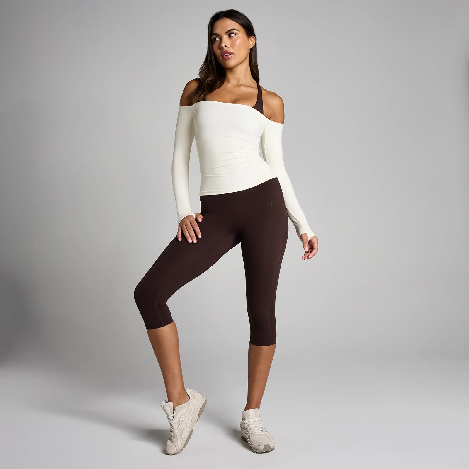 MP Dámske Tempo Off The Shoulder LS Top - Vanilka - XS Obrázok 3