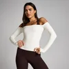 MP Dámske Tempo Off The Shoulder LS Top - Vanilka