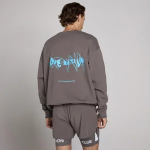 MP unisex hybrid mikina s grafikou - Popolavosivá - Size XS
