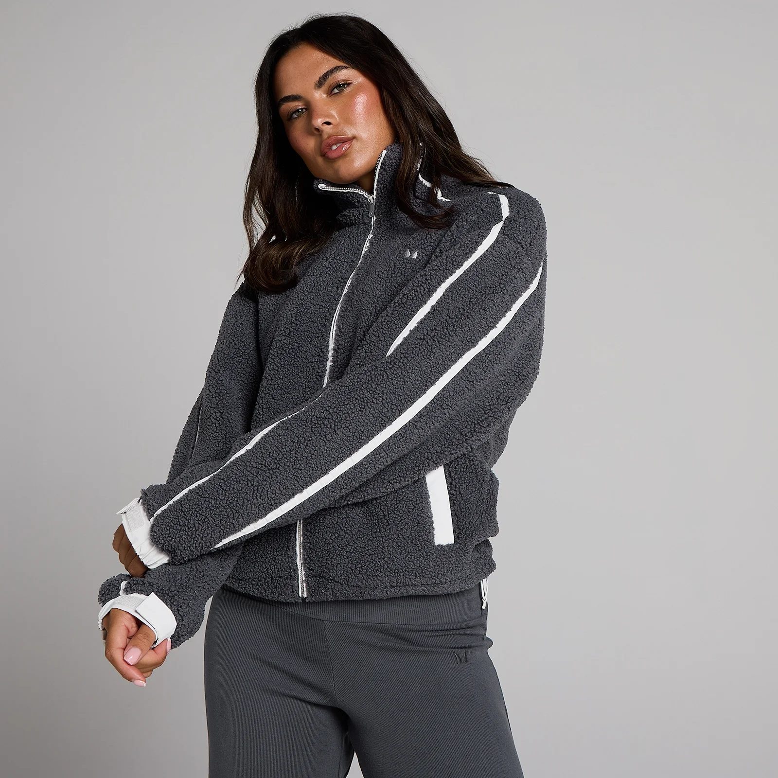 MP dámska fleecová bunda so zipsom - Robust Grey - XS Obrázok 1