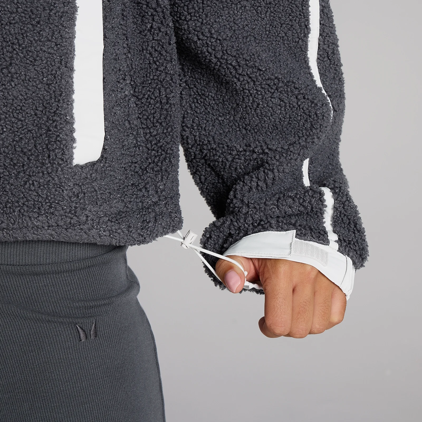 MP dámska fleecová bunda so zipsom - Robust Grey - XS Obrázok 4