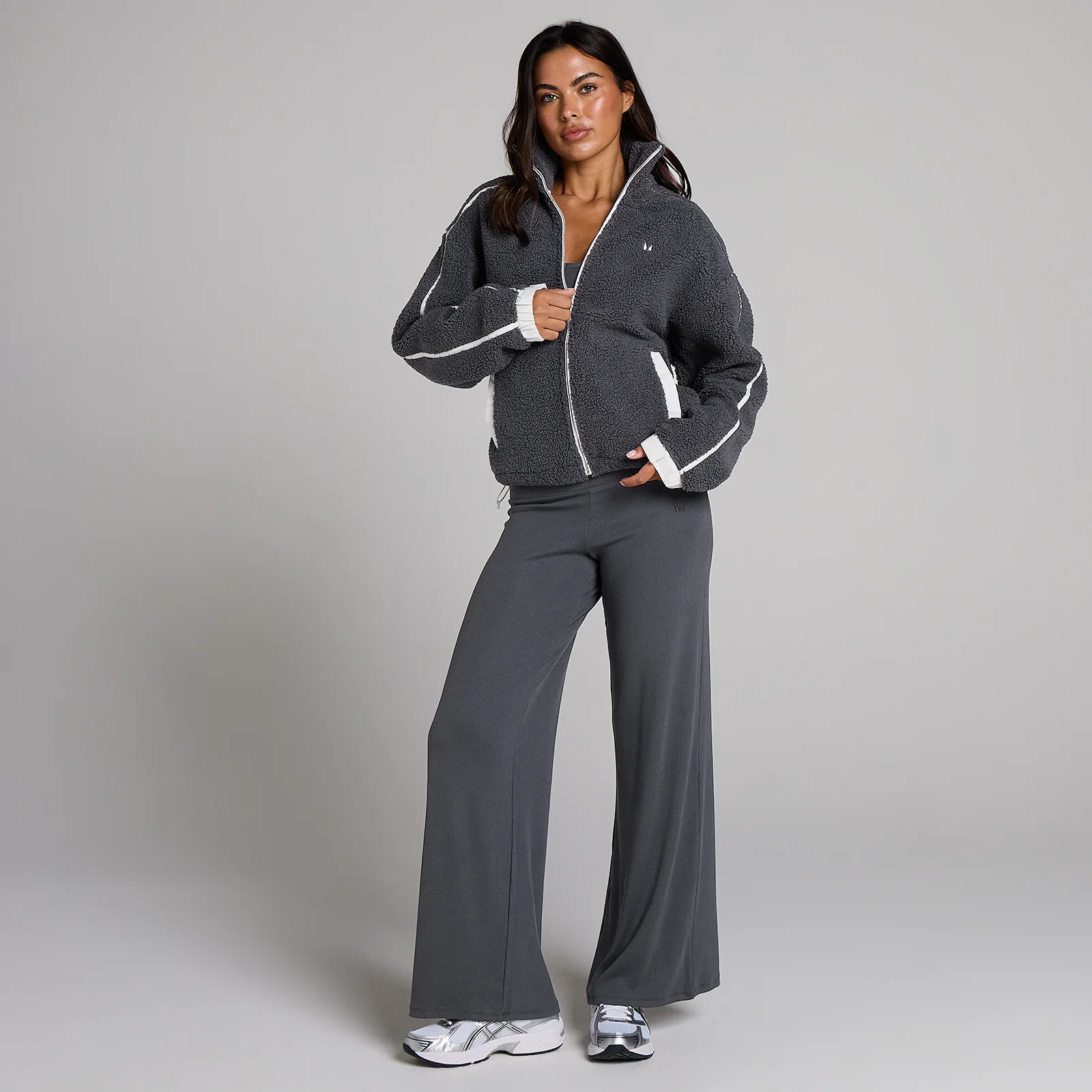 MP dámska fleecová bunda so zipsom - Robust Grey - XS Obrázok 3