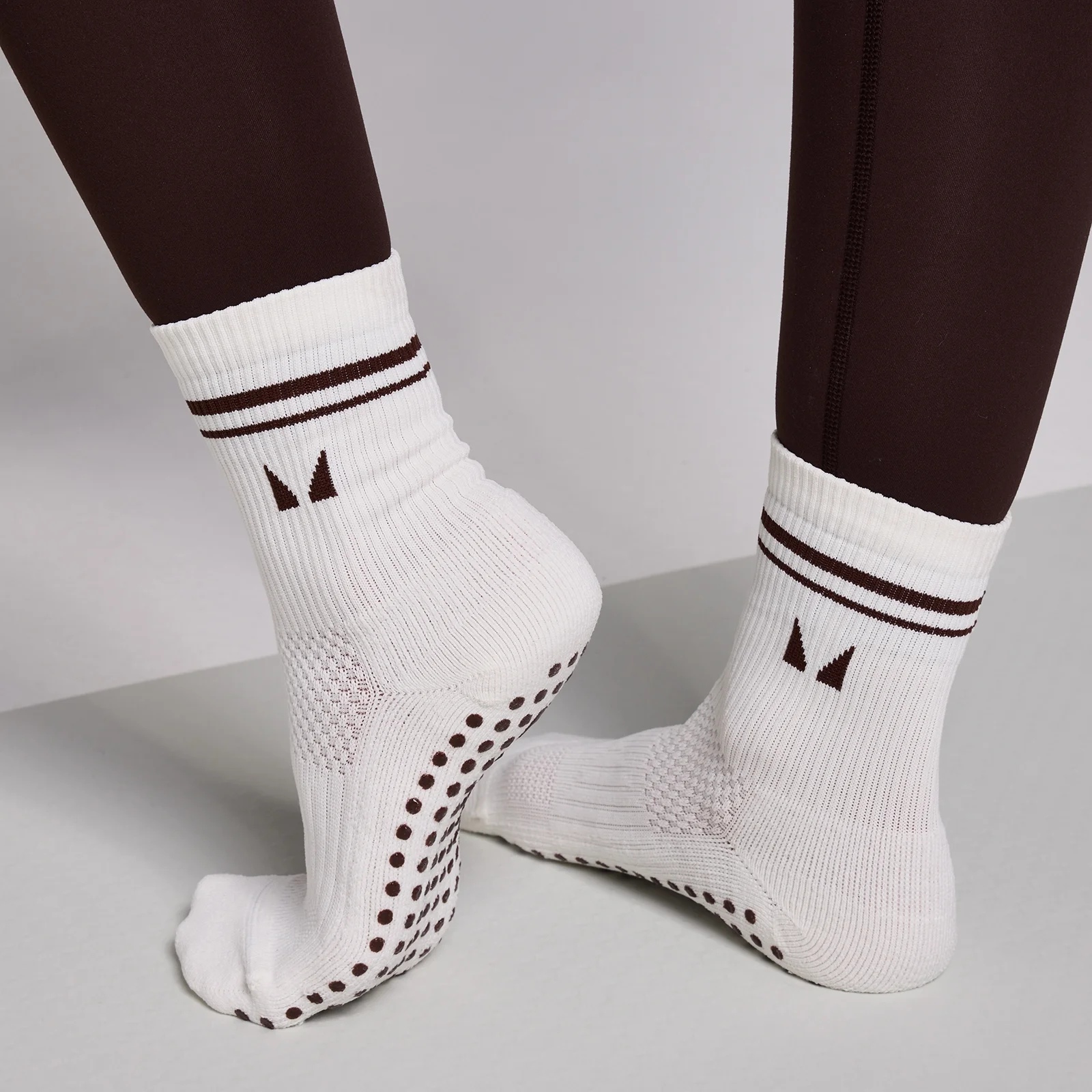 MP Pilates Socks (2 pack) - Cocoa/Pearl - UK 2-5 Obrázok 1