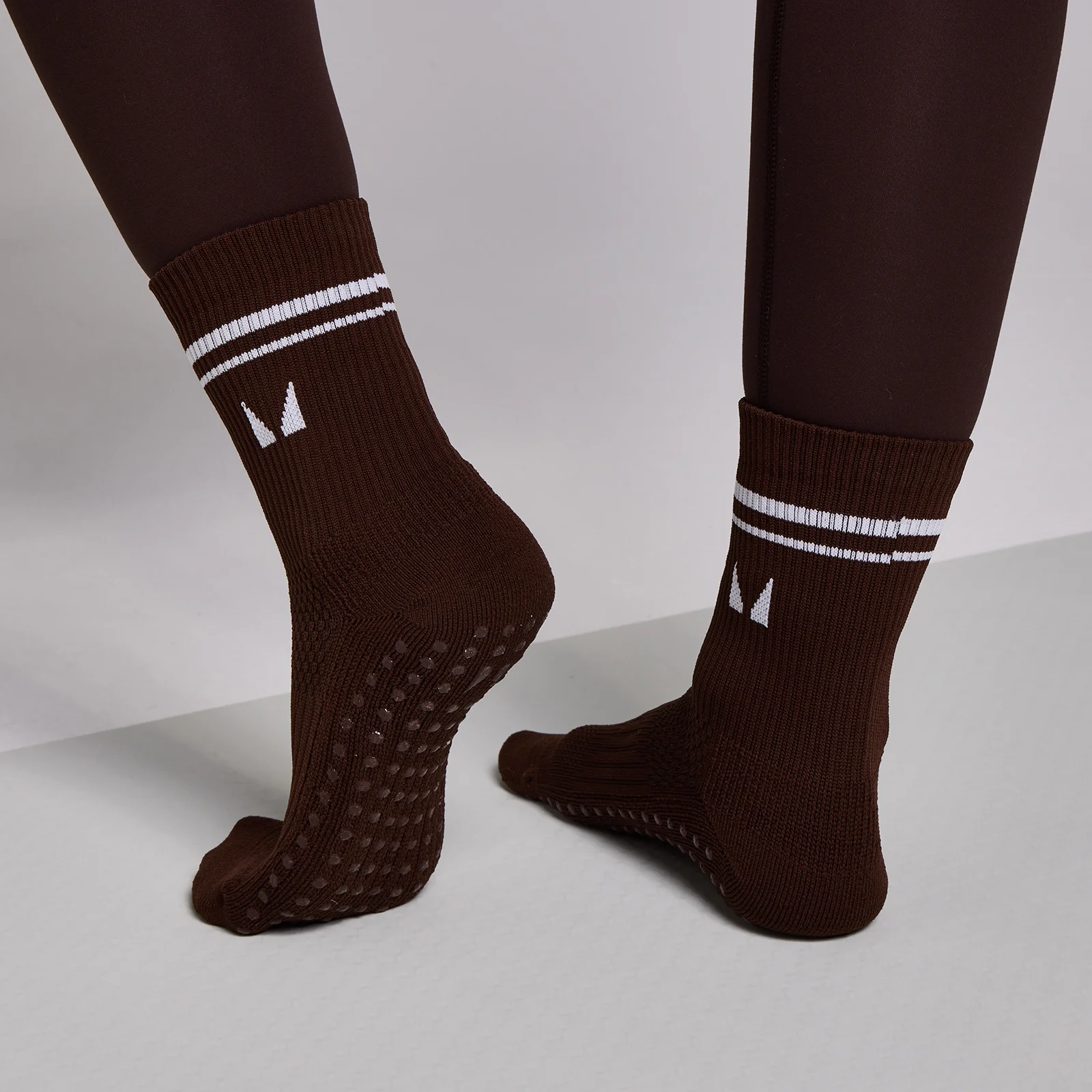 MP Pilates Socks (2 pack) - Cocoa/Pearl - UK 2-5 Obrázok 2
