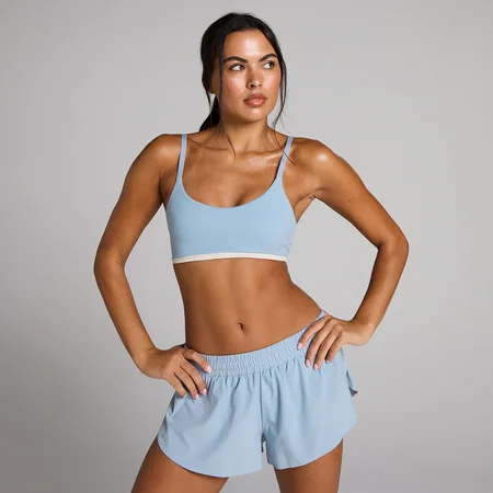 MP športová podprsenka Tempo Contrast pre ženy - Denim Blue