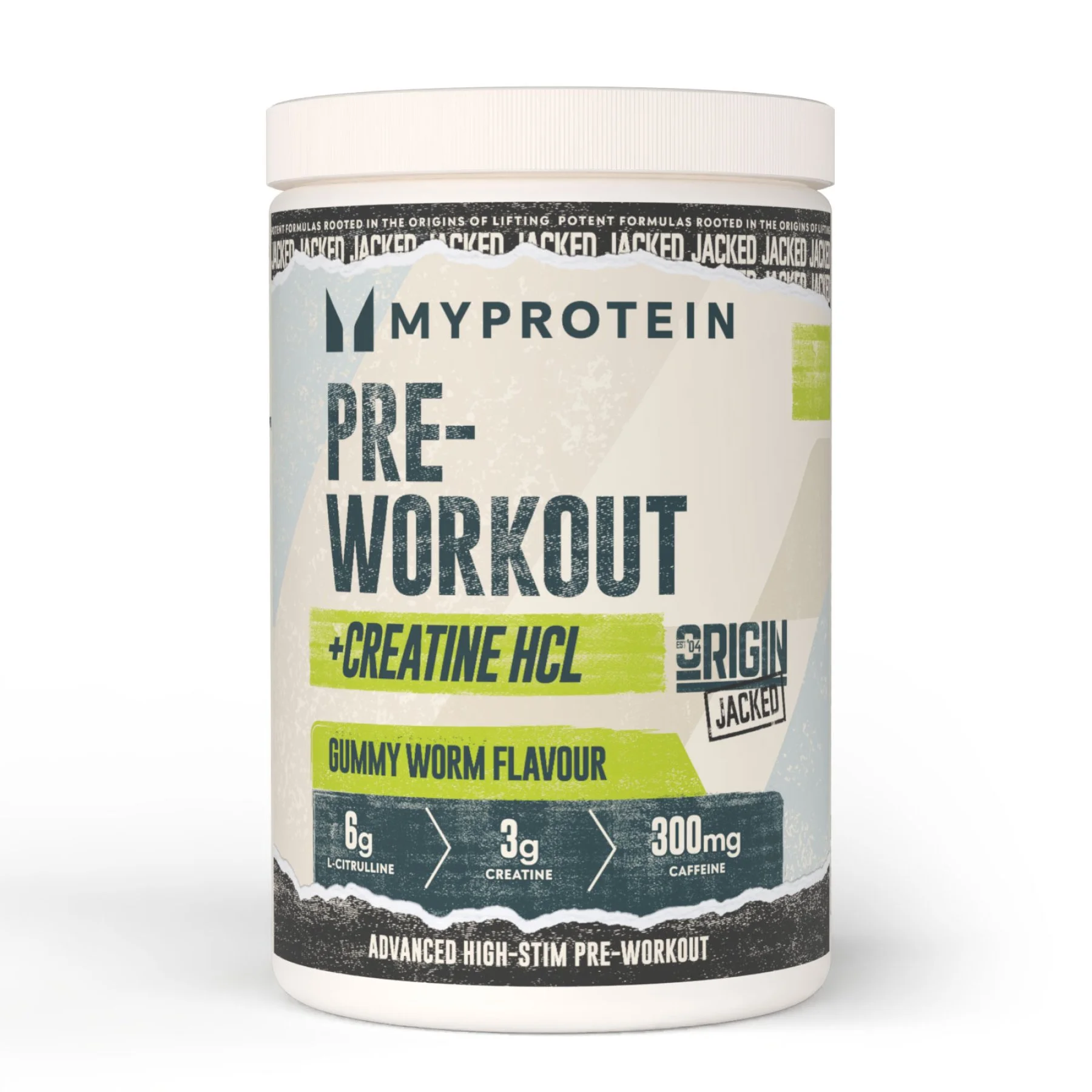 Origin Jacked Pre-Workout - 25Porcií - Gummy Worm Obrázok 1