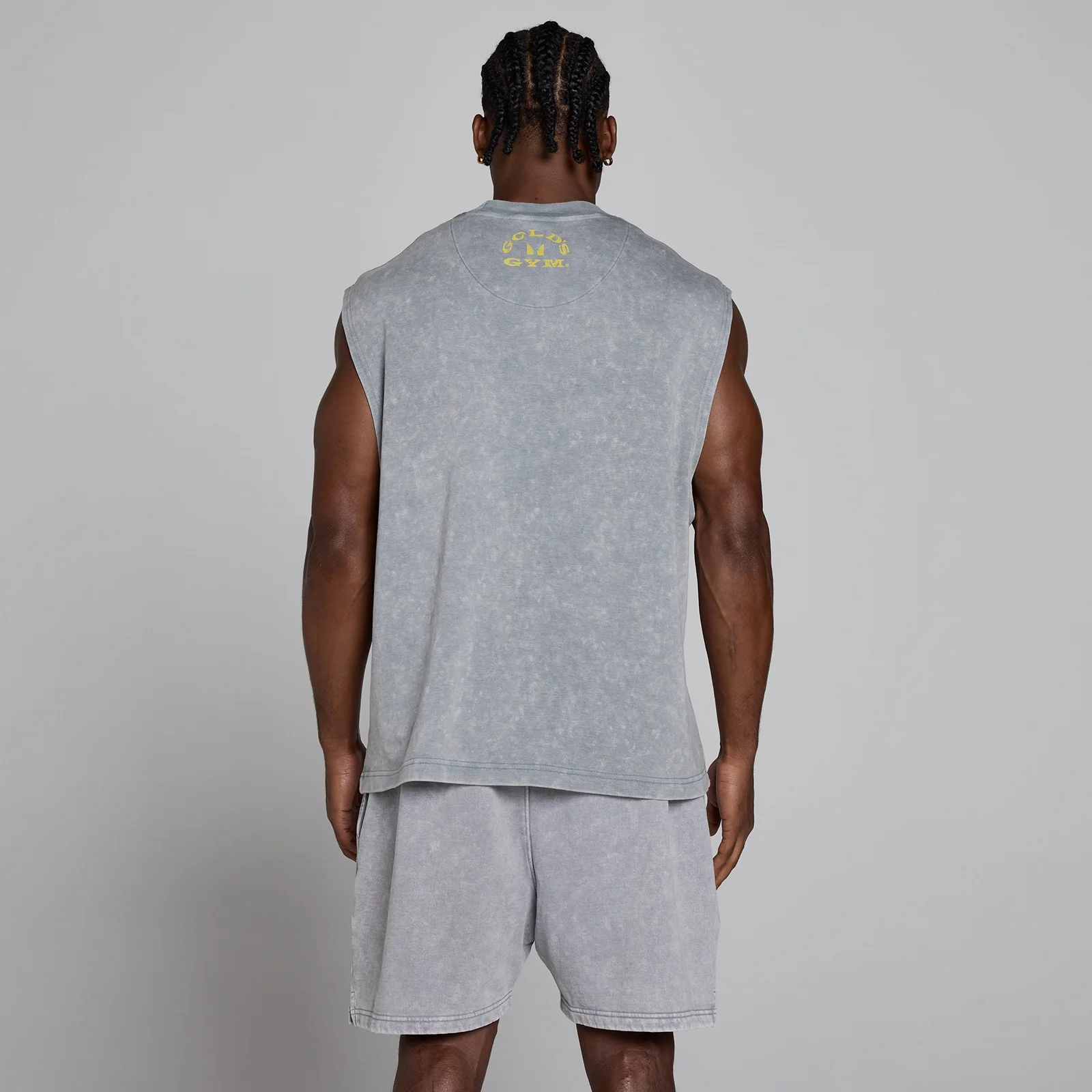 MP X Gold's Pánske Washed Graphic Oversized Tank - Steel Blue - XL Obrázok 4